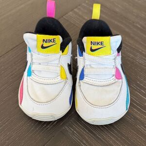 Nike gymshoes, baby shoes, soft, casual, slip on, white, blue, pink, bright